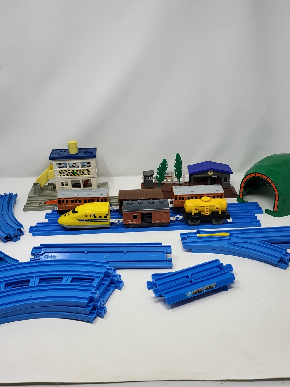 Takara Tomy Train Playset with Blue Tracks - Kids Toys